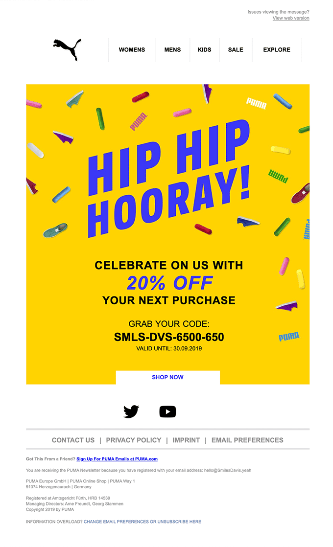 E-Mail Marketing Geburtstag